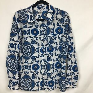 Silk floral blouse Size Large